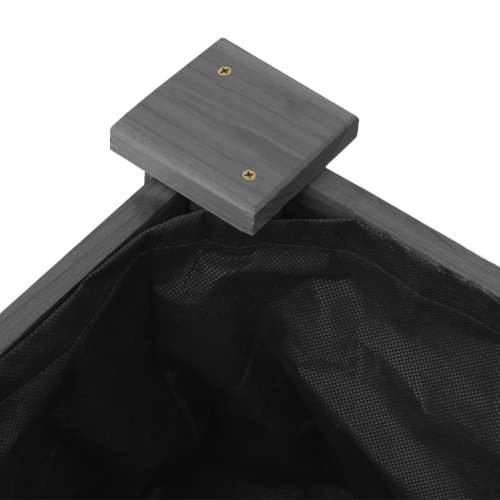 Povišena gredica - Vrtna gredica s oblogom siva 120x45x25 cm od jelovine - Siva 120 x 45 x 25 cm 1 Cijena