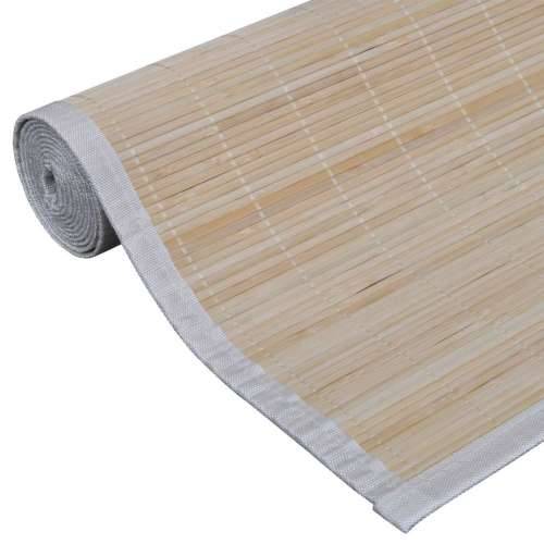 Tepih od bambusa 100 x 160 cm prirodne boje Cijena