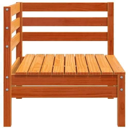 Kutne vrtne sofe 2 kom voštano smeđe boje od masivne borovine - Voštano smeđa 2 kutna sofa Cijena