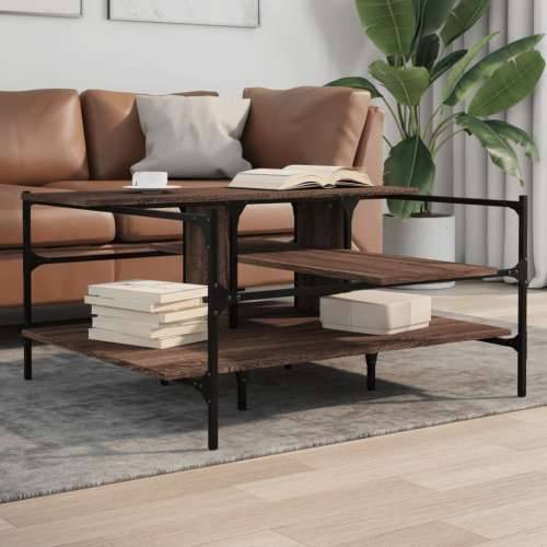 Stolić za kavu boja hrasta 100x100x48,5 cm konstruirano drvo - Smeđi hrast 1 Cijena