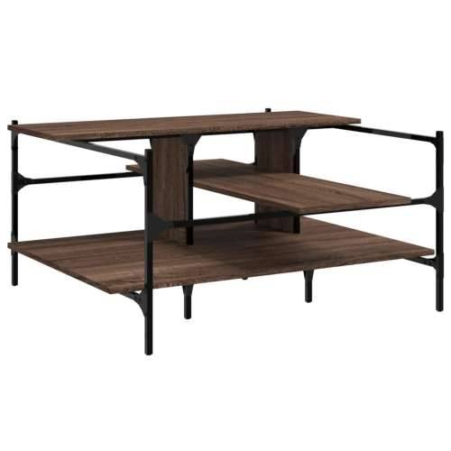 Stolić za kavu boja hrasta 100x100x48,5 cm konstruirano drvo - Smeđi hrast 1 Cijena