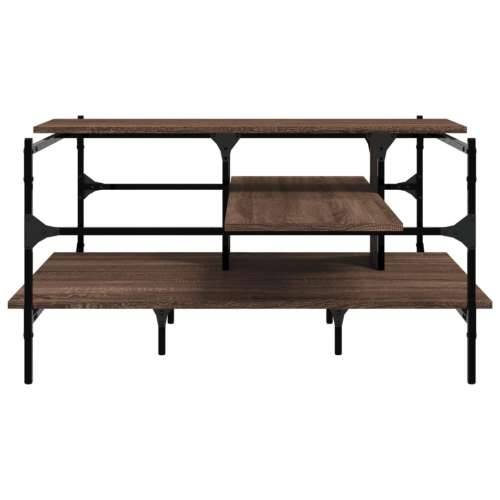Stolić za kavu boja hrasta 100x100x48,5 cm konstruirano drvo - Smeđi hrast 1 Cijena