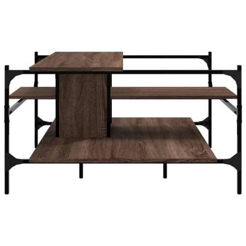 Stolić za kavu boja hrasta 100x100x48,5 cm konstruirano drvo - Smeđi hrast 1 Cijena