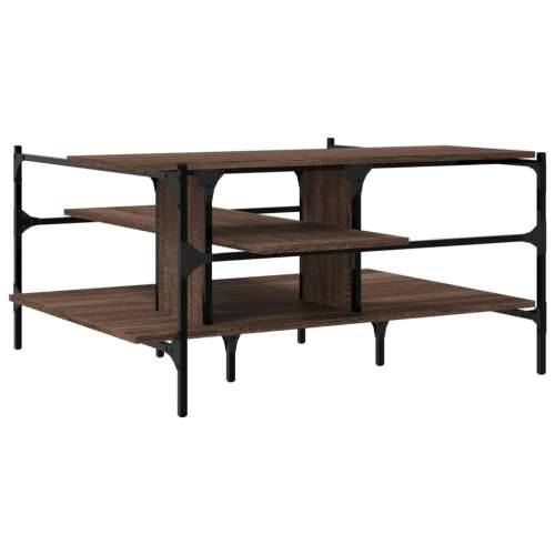 Stolić za kavu boja hrasta 100x100x48,5 cm konstruirano drvo - Smeđi hrast 1 Cijena