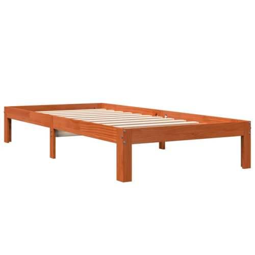 Okvir kreveta bez madraca voštano smeđi 75 x 190 cm od borovine Voštano smeđa 75 x 190 cm Cijena