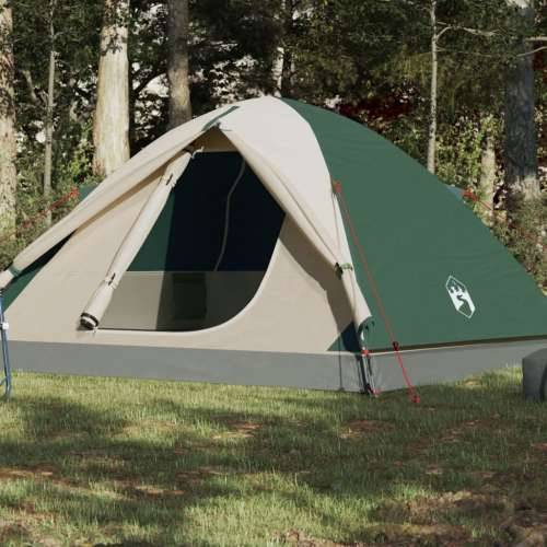 Kupolasti šator za kampiranje za 3 osobe zeleni vodootporni Cijena