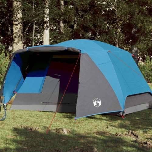 Šator za kampiranje s trijemom za 4 osobe plavi vodootporni Cijena