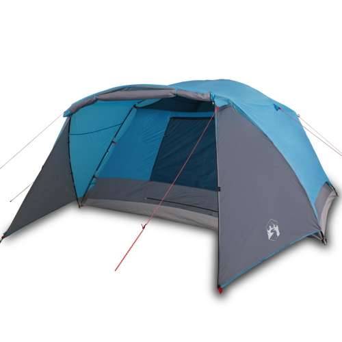 Šator za kampiranje s trijemom za 4 osobe plavi vodootporni Cijena