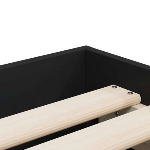 Okvir kreveta s ladicama crni 75 x 190 cm konstruirano drvo - Crna 75 x 190 cm Cijena
