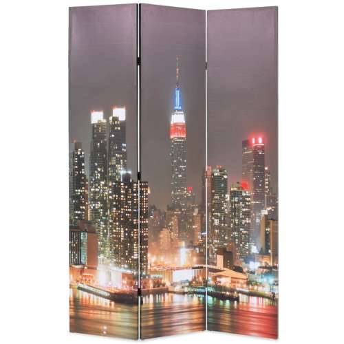 Paravan - Sklopiva sobna pregrada sa slikom New Yorka noću 120 x 170 cm - 120 x 170 cm 1 Cijena