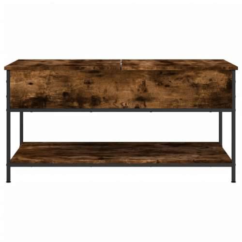 Stolić za kavu boja hrasta 100 x 50 x 50 cm od drva i metala - Dimljeni hrast 1 100 cm Cijena