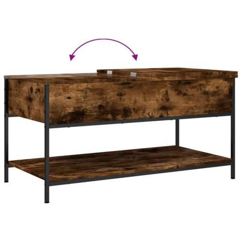 Stolić za kavu boja hrasta 100 x 50 x 50 cm od drva i metala - Dimljeni hrast 1 100 cm Cijena