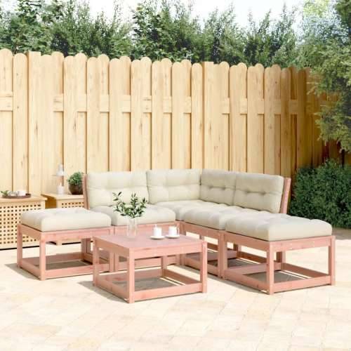 Vrtna garnitura - 5-dijelni set vrtnih sofa s jastucima od masivne duglazije - Prirodni douglas Da 1 Cijena
