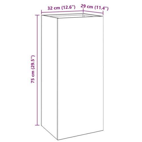 Sadilica antracit 32x29x75 cm od čelika - Čelik/antracit 32 x 29 x 75 cm 1 Cijena