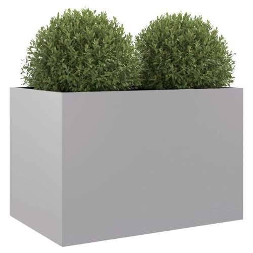 Sadilica srebrna 62 x 40 x 39 cm od pocinčanog čelika - Pocinčani čelik / siva 62 x 40 x 39 cm 1 Cijena