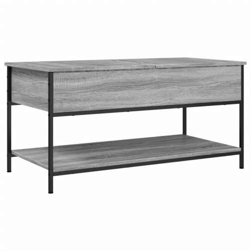 Stolić za kavu siva boja hrasta 100x50x50 cm od drva i metala Sivi hrast sonoma 1 100 cm Cijena