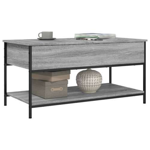 Stolić za kavu siva boja hrasta 100x50x50 cm od drva i metala Sivi hrast sonoma 1 100 cm Cijena