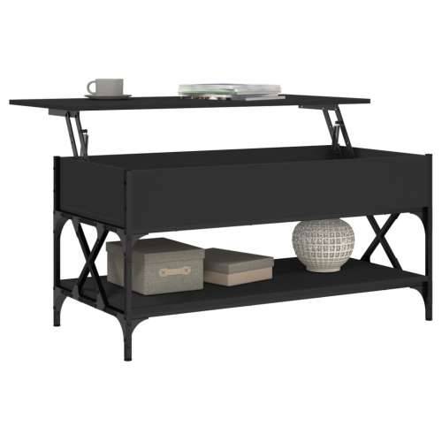 Stolić za kavu crni 100 x 50 x 50 cm konstruirano drvo i metal Crna 1 100 cm Cijena