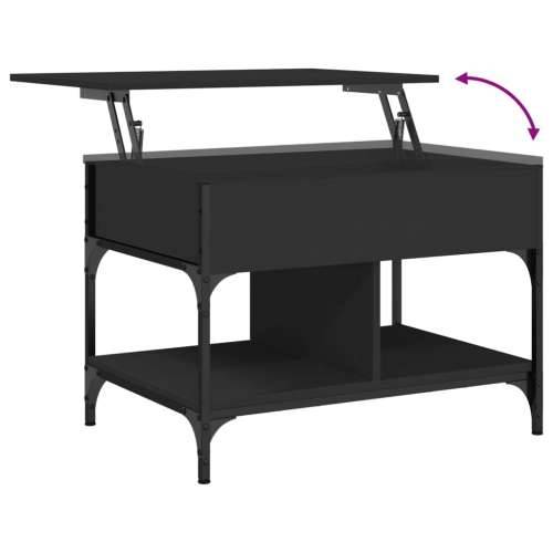 Stolić za kavu crni 70 x 50 x 50 cm konstruirano drvo i metal - Crna 1 70 cm Cijena