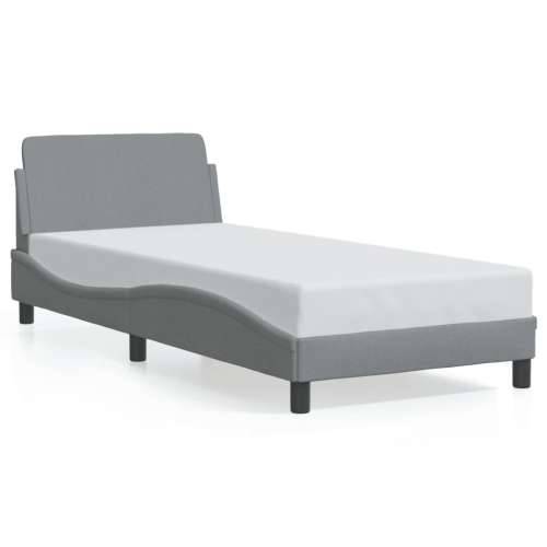 Okvir za krevet bez madraca svjetlosivi 90x190 cm od tkanine - Svjetlosiva 90 x 190 cm Cijena