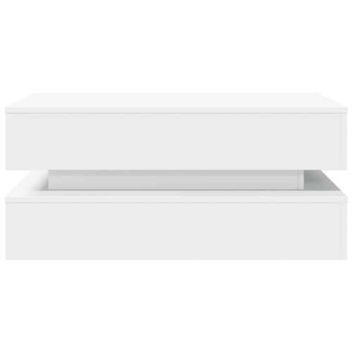 Stolić za kavu s LED svjetlima bijeli 90 x 50 x 40 cm - Bijela 1 90 cm Cijena