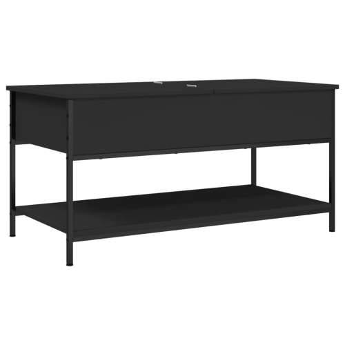 Stolić za kavu crni 100 x 50 x 50 cm konstruirano drvo i metal - Crna 1 100 cm Cijena