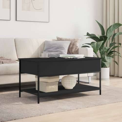 Stolić za kavu crni 100 x 50 x 50 cm konstruirano drvo i metal - Crna 1 100 cm Cijena