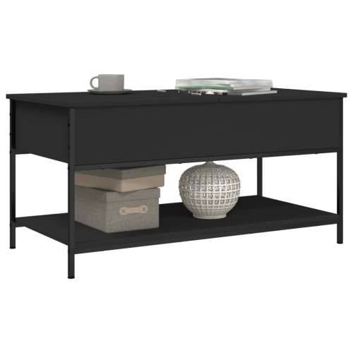 Stolić za kavu crni 100 x 50 x 50 cm konstruirano drvo i metal - Crna 1 100 cm Cijena