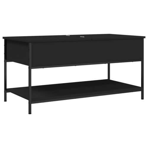 Stolić za kavu crni 100 x 50 x 50 cm konstruirano drvo i metal - Crna 1 100 cm Cijena