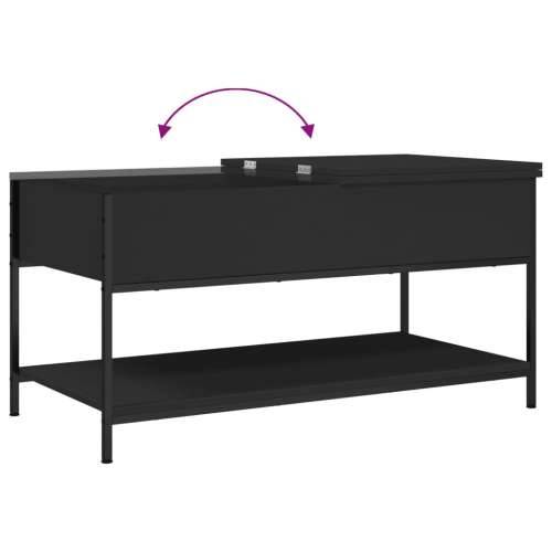 Stolić za kavu crni 100 x 50 x 50 cm konstruirano drvo i metal - Crna 1 100 cm Cijena