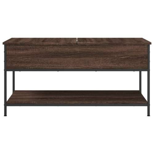 Stolić za kavu smeđa boja hrasta 100x50x50 cm od drva i metala - Smeđi hrast 1 100 cm Cijena