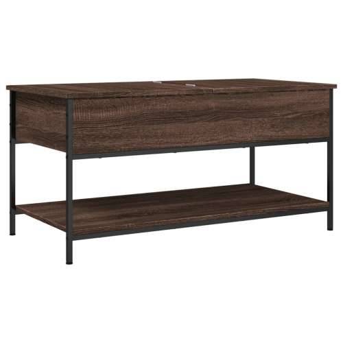 Stolić za kavu smeđa boja hrasta 100x50x50 cm od drva i metala - Smeđi hrast 1 100 cm Cijena