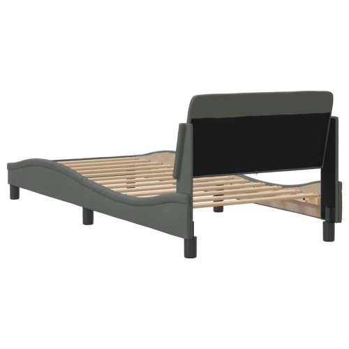 Okvir za krevet bez madraca tamnosivi 90x190 cm od tkanine - Tamno siva 90 x 190 cm Cijena