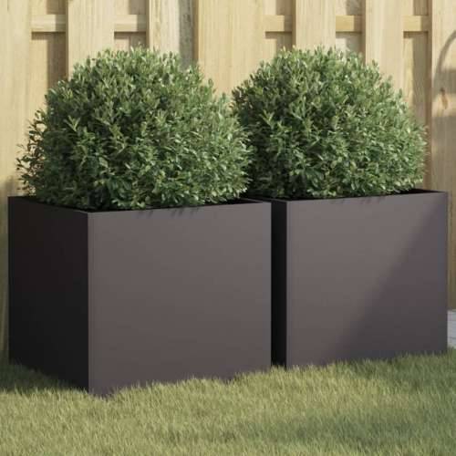 Sadilice 2 kom crne 42 x 40 x 39 cm od čelika - Čelik/crna 42 x 40 x 39 cm 2 Cijena