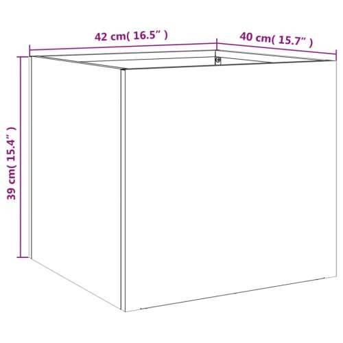 Sadilice 2 kom crne 42 x 40 x 39 cm od čelika - Čelik/crna 42 x 40 x 39 cm 2 Cijena