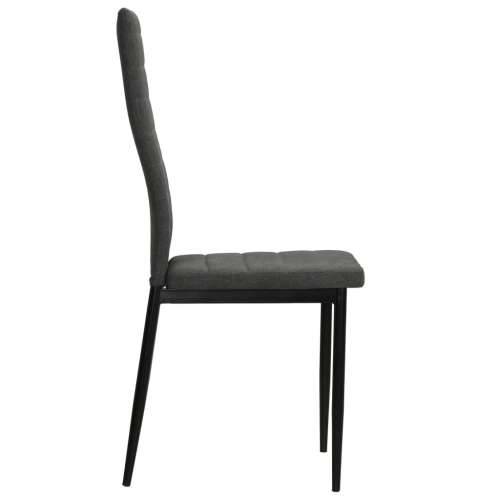 Blagovaonske stolice od tkanine 2 kom tamnosive Cijena