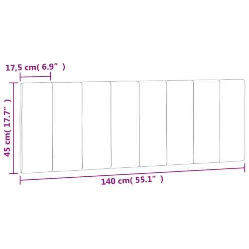 Jastuk za uzglavlje svjetlosivi 140 cm baršunasti - Svjetlosiva 140 cm 1 Cijena