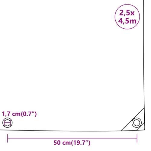 Cerada siva 2,5x4,5 m 650 g/m² - Siva 2.5 x 4.5 m 1 with eyelets Cijena