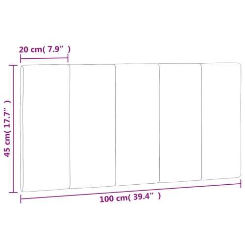 Jastuk za uzglavlje plavi 100 cm baršunasti - Plava 100 cm 1 Cijena