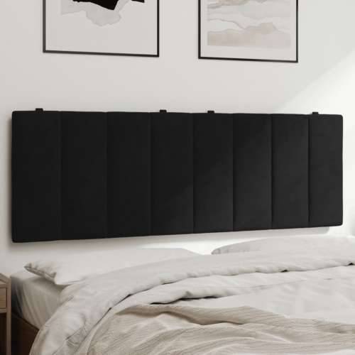 Jastuk za uzglavlje crni 140 cm baršunasti - Crna 140 cm 1 Cijena