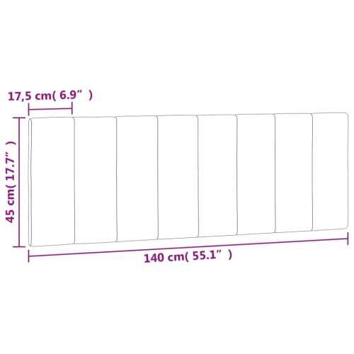 Jastuk za uzglavlje plavi 140 cm baršunasti - Plava 140 cm 1 Cijena