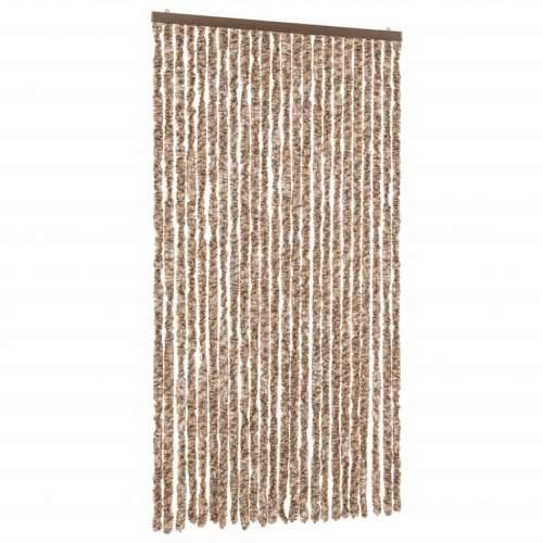 Zastor protiv muha bež-tamnosmeđi 100 x 220 cm od šenila - bež i tamnosmeđa 100 x 220 cm Cijena