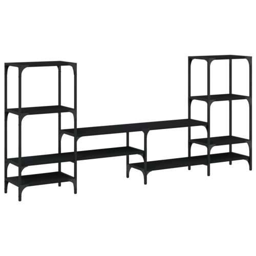 TV ormarić crni 206,5 x 28,5 x 95 cm od konstruiranog drva - Crna 1 Cijena