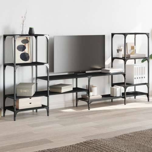 TV ormarić crni 206,5 x 28,5 x 95 cm od konstruiranog drva - Crna 1 Cijena