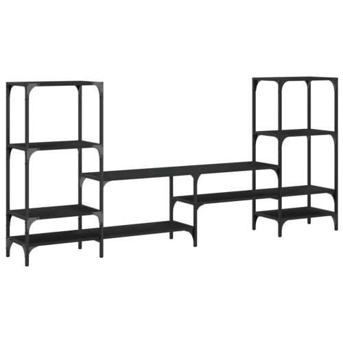 TV ormarić crni 206,5 x 28,5 x 95 cm od konstruiranog drva - Crna 1 Cijena