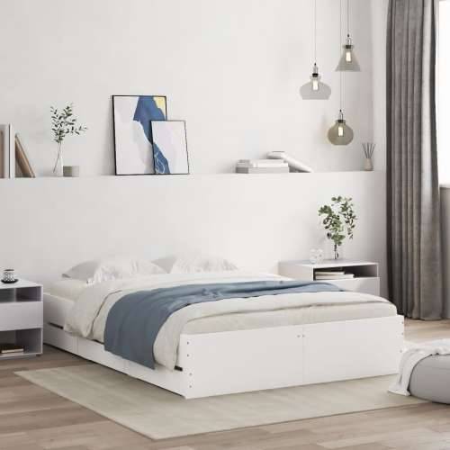Okvir kreveta s ladicama bez madraca bijeli 135x190 cm - Bijela 135 x 190 cm Cijena