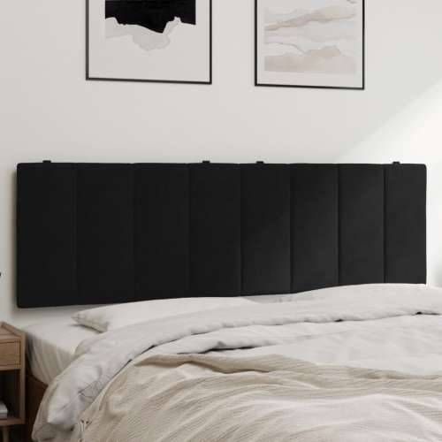 Jastuk za uzglavlje crni 160 cm baršunasti - Crna 160 cm 1 Cijena