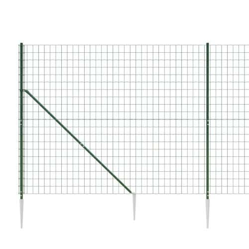 Žičana ograda sa šiljastim držačima zelena 2,2 x 10 m - Zelena 2.2 x 10 m 1 Cijena