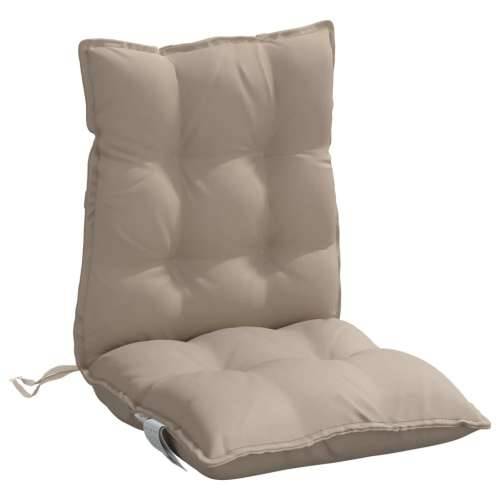 Jastuci za stolice s niskim naslonom 2 kom smeđesivi od tkanine - Sivo-smeđa 2 with 2 elastic straps Cijena