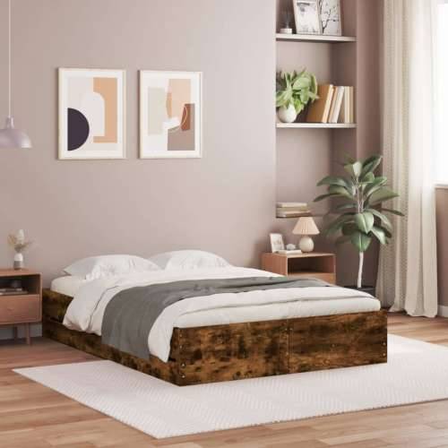 Okvir kreveta s ladicama boja hrasta 135x190 cm - Dimljeni hrast 135 x 190 cm Cijena